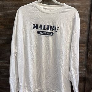White Overside Brandy Malibu Long Sleeve